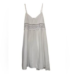 Elegant White Lace Mini Dress